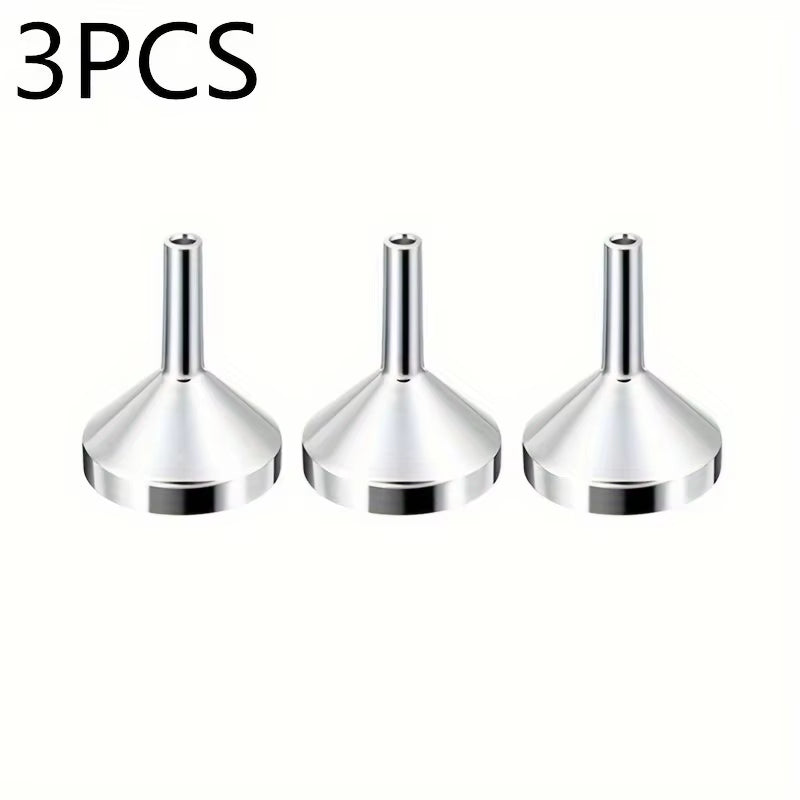 1/3/5Pcs Refillable Perfume Bottle Funnel, Mini Perfume Travel Bottle Refillable, Bottom Fill Perfume Dispenser Light Grey Metal 1PC AUVELL