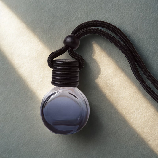 1Psc Black Cap Dyed Square Cap Empty Bottle Car Essential Oil Diffuser Fragrance Air Freshener Scent Perfume Bottle Ornament A3 AUVELL