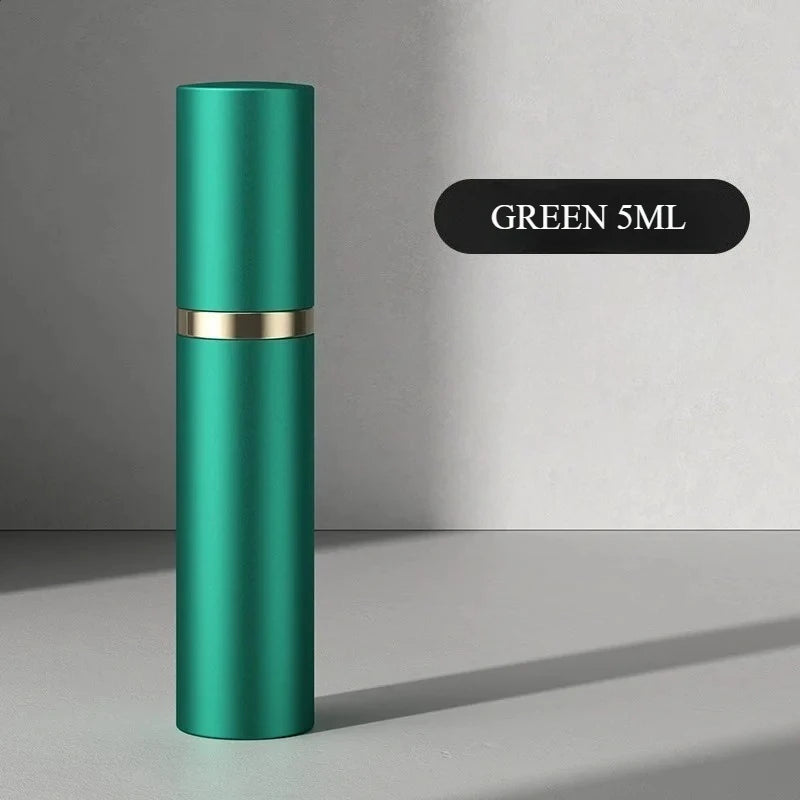 10Ml 5Ml Mini Bottom Filling Perfume Spray Dispenser Bottles Cosmetic Refillable Spray Atomizer Portable Liquid Container Bottle Green 5Ml AUVELL