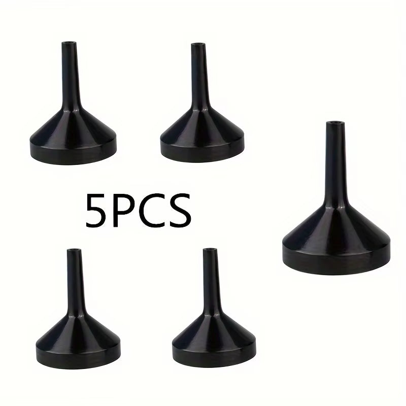 1/3/5Pcs Refillable Perfume Bottle Funnel, Mini Perfume Travel Bottle Refillable, Bottom Fill Perfume Dispenser Black Metal 1PC AUVELL