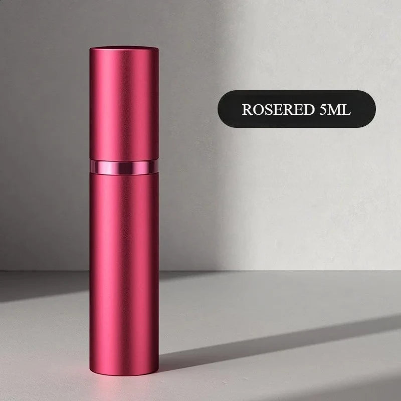 10Ml 5Ml Mini Bottom Filling Perfume Spray Dispenser Bottles Cosmetic Refillable Spray Atomizer Portable Liquid Container Bottle Rosered 5Ml AUVELL