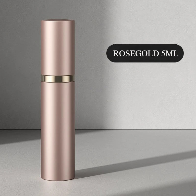 10Ml 5Ml Mini Bottom Filling Perfume Spray Dispenser Bottles Cosmetic Refillable Spray Atomizer Portable Liquid Container Bottle Rosegold 5Ml AUVELL