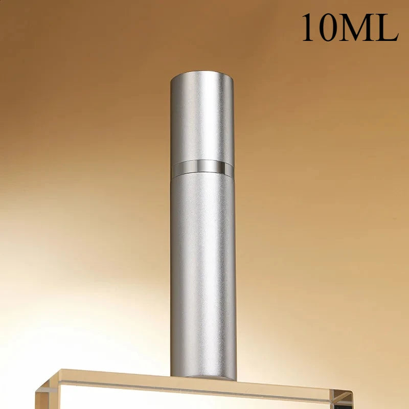 10Ml 5Ml Mini Bottom Filling Perfume Spray Dispenser Bottles Cosmetic Refillable Spray Atomizer Portable Liquid Container Bottle Silver 10Ml AUVELL