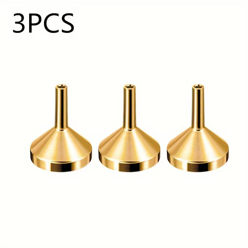 1/3/5Pcs Refillable Perfume Bottle Funnel, Mini Perfume Travel Bottle Refillable, Bottom Fill Perfume Dispenser Dark Khaki Metal 1PC AUVELL